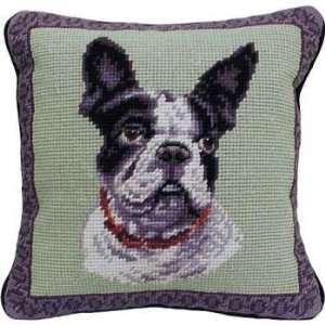  French Bulldog Small Needlepoint Pillow