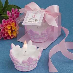  Wedding Favors Pink crown design scented candle favor 