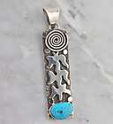 Navajo Alex Sanchez Roytson Turquoise Silver Pendant items in Select 