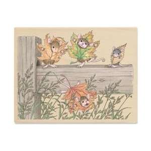  New   House Mouse Mounted Rubber Stamp 3.75X5 by 
