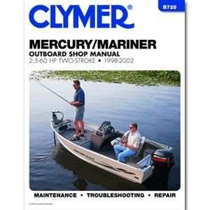  CLYMER MERCURY/MARINER 2 STROKE 2.5 60 HP 1998 2001 