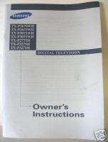 Samsung TX (7 Models) Digital TV Owners/User Manual  