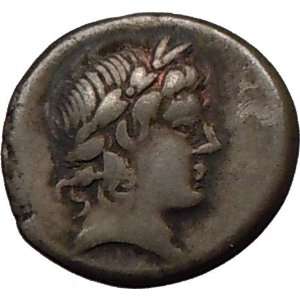 Roman Republic L. Censorinus SATYR MARSYAS APOLLO Ancient Silver Coin 