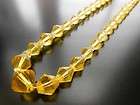 Vintage Graduated Yellow Faceted Cze