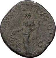   169AD Rome Sestertius Large Authentic Ancient Roman Coin SALUS  