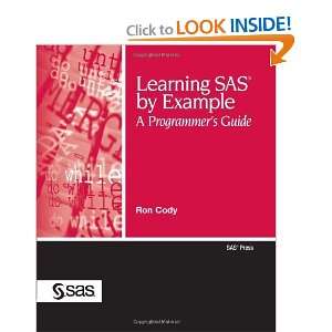  Learning SAS by Example A Programmers Guide [Paperback 