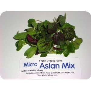Micro Greens   Asian Mix   4 x 4 oz  Grocery & Gourmet 
