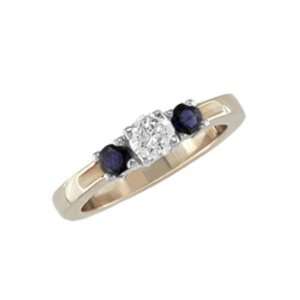    Dazhae   size 4.75 14K Gold Sapphire & Diamond Ring Jewelry