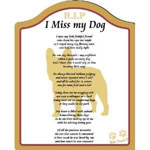  I Miss My German Pinscher Dog  8x10 (Male) Poem with 