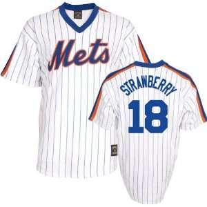  Darryl Strawberry Majestic Cooperstown Throwback Pinstripe 