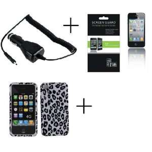   Protector + Car Charger APPLE IPHONE 4 IPHONE 4G 