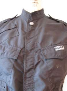 Ralph Lauren Black Cotton & Nylon Safari Military Snap Front Vest 