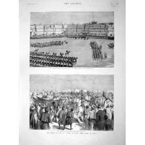  1892 Egyptian Troops Abbas Pasha Koubbeh Palace Cairo 