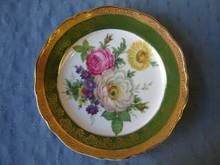 Great old Limoges gilt porcelain plate # 01976  