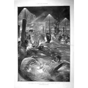   1904 SURF BATHING ELECTRIC LIGHT CONEY ISLAND NEW YORK