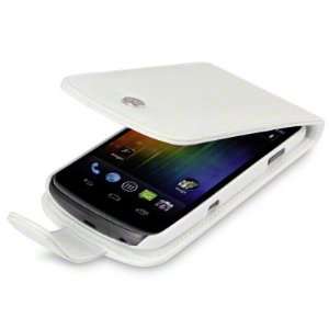  SAMSUNG GALAXY NEXUS WHITE PREMIUM PU LEATHER FLIP CASE 