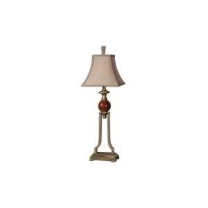  Uttermost 29464 Daviel 1 Light Table Lamp in Cinnamon Red 