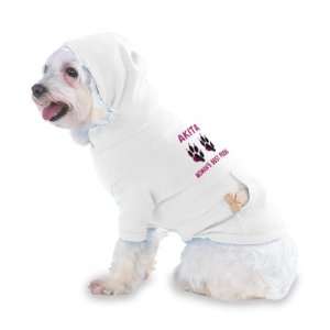  AKITA WOMANS BEST FRIEND Hooded T Shirt for Dog or Cat X 
