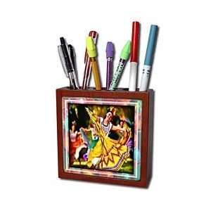   Festival   Tile Pen Holders 5 inch tile pen holder