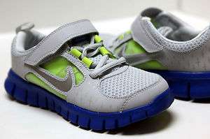 Nike Free Run 3 Youth PS Shoes Size 11 ~ 3 #512166 002 Platinum/Sil 