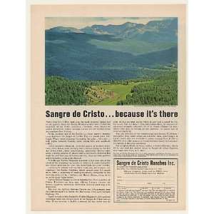 1973 Sangre de Cristo Ranches Ranch Land Print Ad 