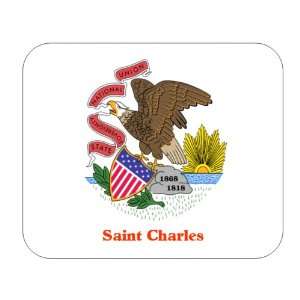  US State Flag   Saint Charles, Illinois (IL) Mouse Pad 