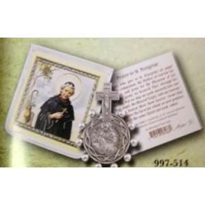  St. Peregrine Rosary Ring and Carded Prayer Set (For Cancer 