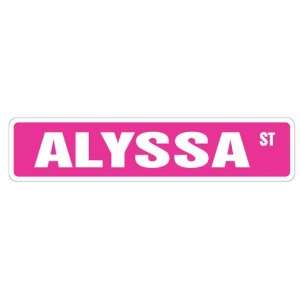  ALYSSA Street Sign Great Gift Idea 100s of names to 