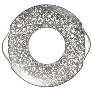  Raynaud Salamanque Platinum 9.75 in Cake Plate with 