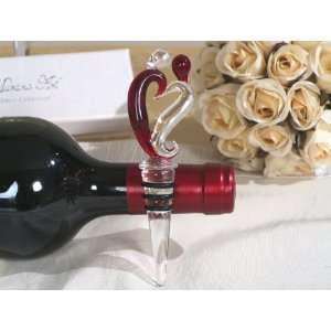  Two hearts become one Murano wine stopper From FavorOnline 