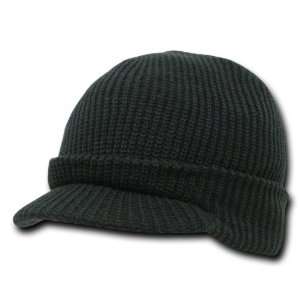 by Decky BLACK Plain Crocheted Short GI Jeep Caps CAP CAPS 