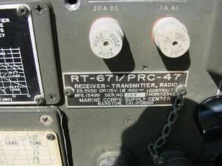 MILITARY Radio PRC 47 Collins USMC Complete with Manuals Transceiver 2 