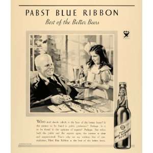   Ad Premier Pabst Blue Ribbon Beer Andrew Loomis   Original Print Ad