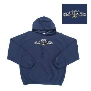  Sabres Hooded Sweatshirt   Goalie (Navy Blue)  Sports 