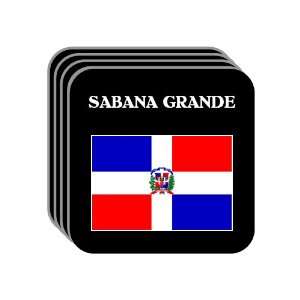 Dominican Republic   SABANA GRANDE Set of 4 Mini Mousepad Coasters