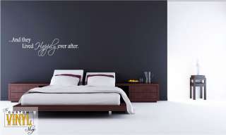 Happily Ever After Vinyl Wall Decal measuring roughly 6 x 22