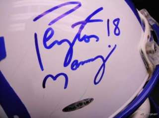 Peyton Manning Game Used Colts autographed helmet uda  