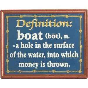  Boat Definition Framed Sign