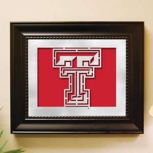  Texas Tech Red Raiders Framed Laser Cut Logo Wall Art 
