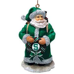  NCAA Michigan State Spartans Classic Santa Ornament 