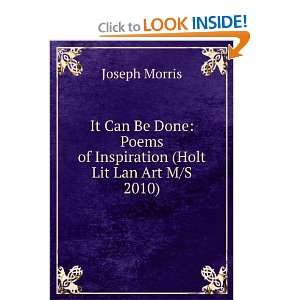  Poems of Inspiration (Holt Lit Lan Art M/S 2010) Joseph Morris Books