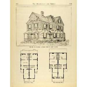   Augustus Howe Architect   Original Halftone Print