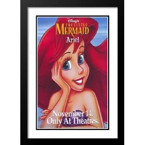  The Little Mermaid 20x26 Framed and Double Matted Movie 