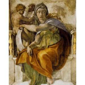 CANVAS Delphic Sibyl 1506 09 by Michelangelo 11 X 14 Image Size 