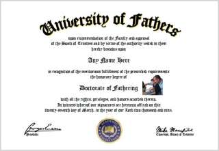 Fathering Diploma   Dad Father Lover Diploma  