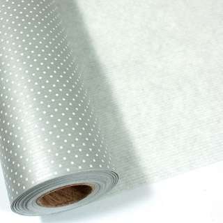 Silver Dot BULK Gift Ream Roll Wrapping Paper 82ft 25M  
