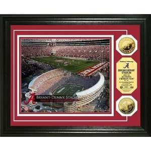  Alabama Crimson Tide Bryant Denny Stadium 24KT Gold Coin 