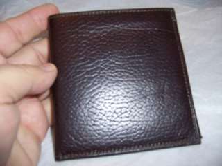 Rolfs Slim Polished Cardex/Hipster Leather Wallet,Brown  