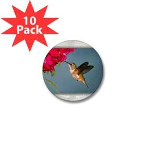  Mini Button (10 Pack) Female Rufous Hummingbird 
