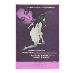  Secret Ceremony (1968) 27 x 40 Movie Poster Style B